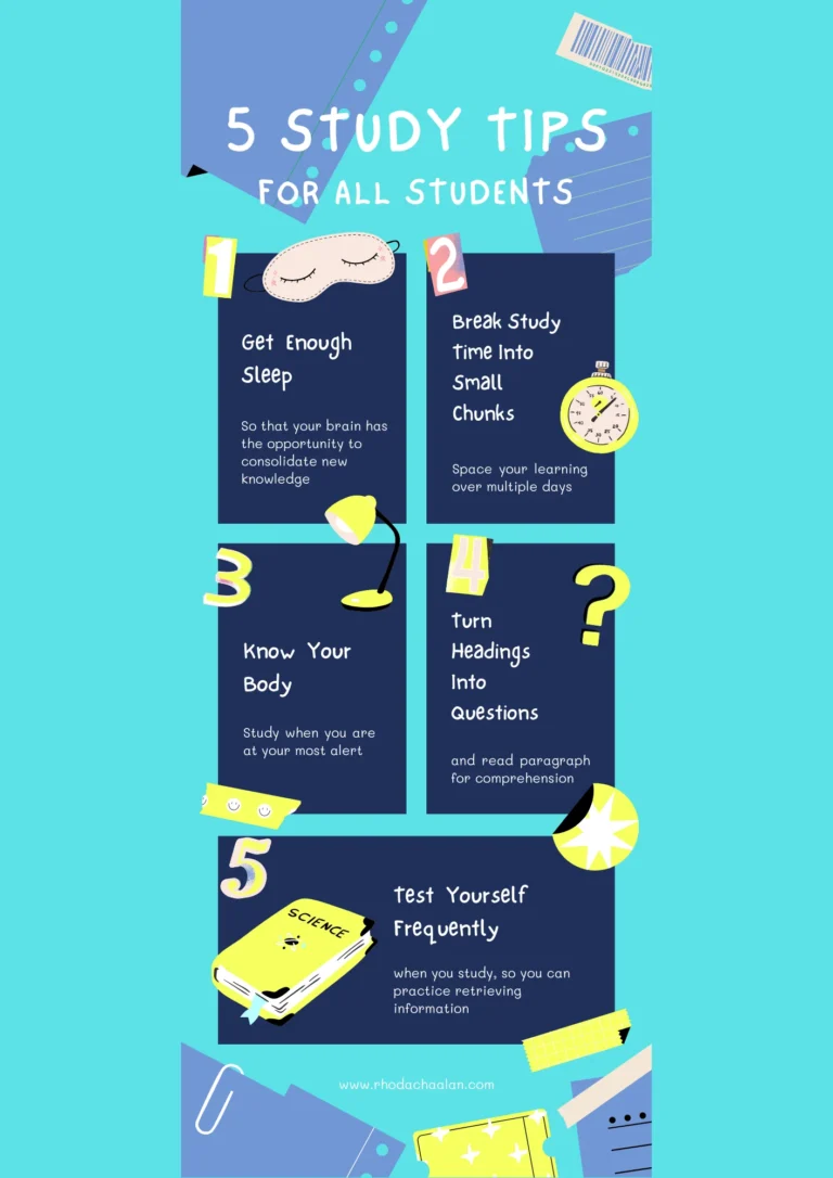 5 STUDY TIPS FOR ALL STUDENTS