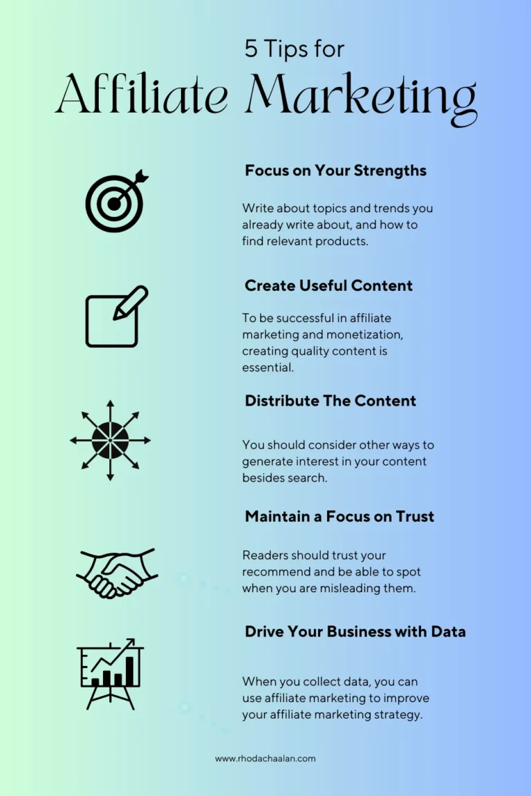 5 tips for Affiliate Marketing